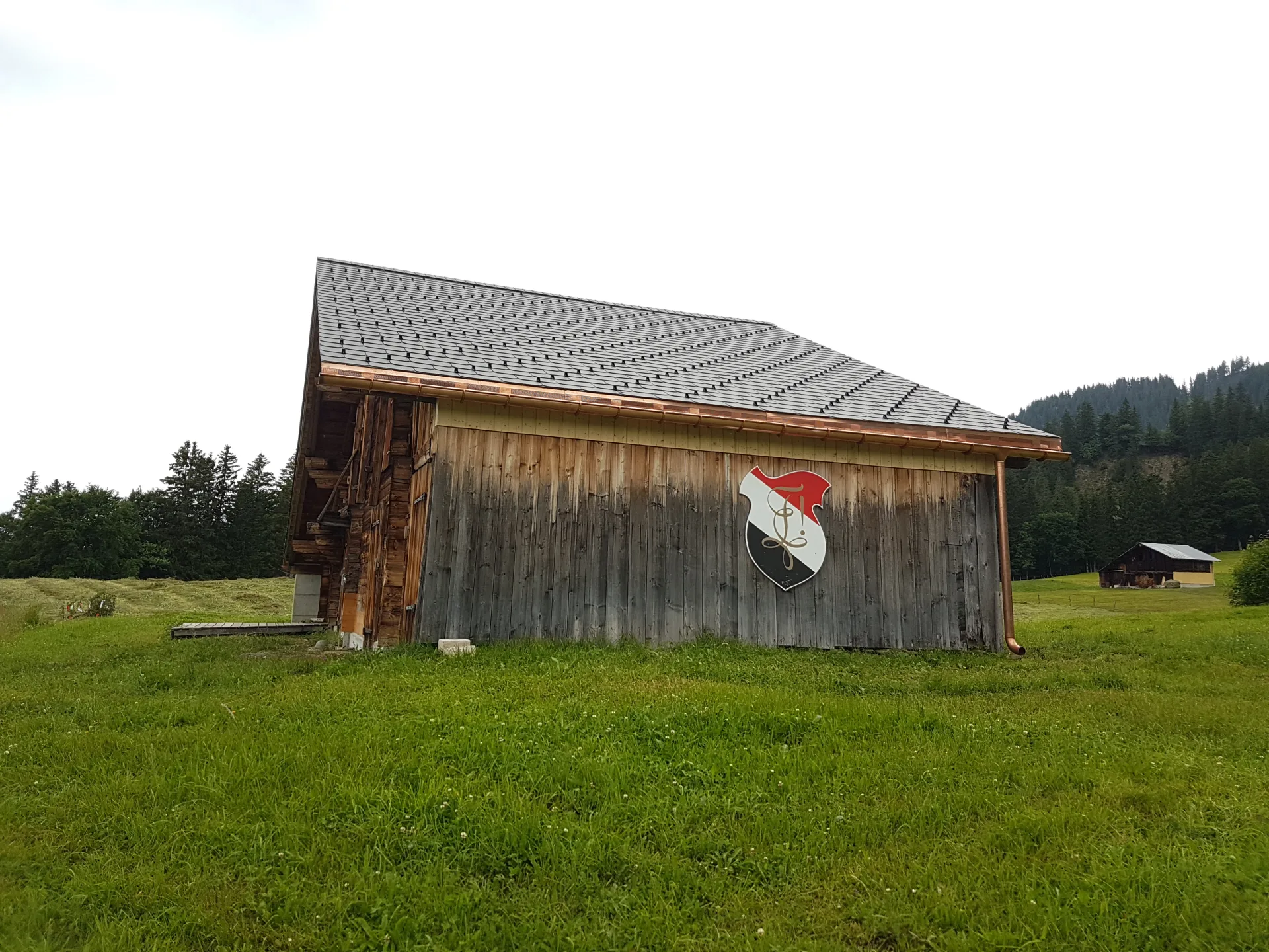 Neues Fuxenstalldach vom Osten her.